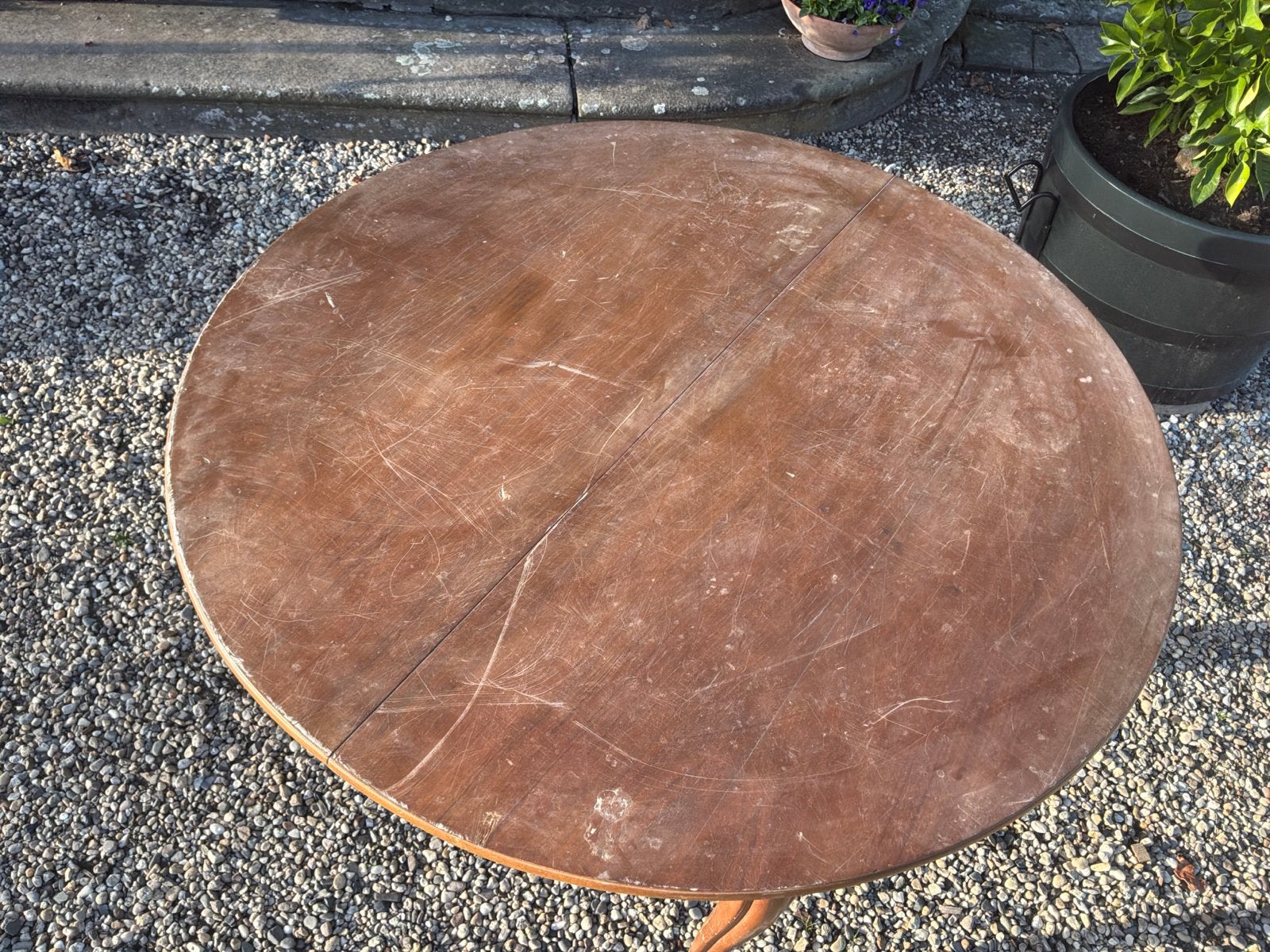 Antieke uitschuifbare eettafel met sierlijke poten, Ophalen of Verzenden