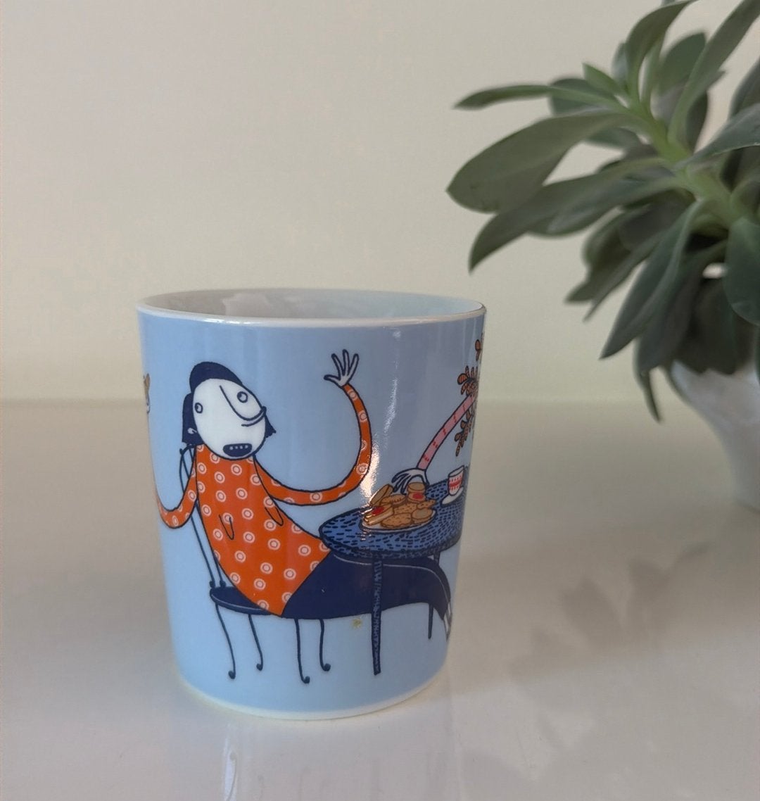 Mia Nilsson design beker, Ophalen of Verzenden, Zo goed als nieuw, Overige stijlen, Kop(pen) en/of Schotel(s)