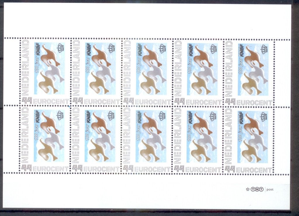 vel persoonlijke zegels postfris 100 jaar knbf, Postzegels en Munten, Postzegels | Nederland, Ophalen of Verzenden, Na 1940, Postfris