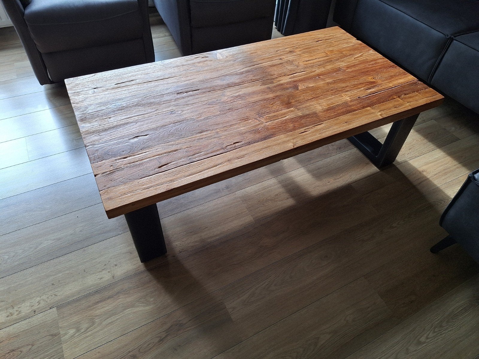 Pronto Romaro salontafel teak, Ophalen, Gebruikt, Industrieel, Modern, 50 tot 100 cm