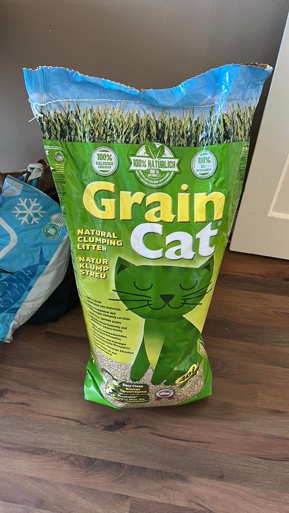 77 liter Kattenbak vulling graincat, Dieren en Toebehoren, Kattenbakken, Nieuw, Ophalen