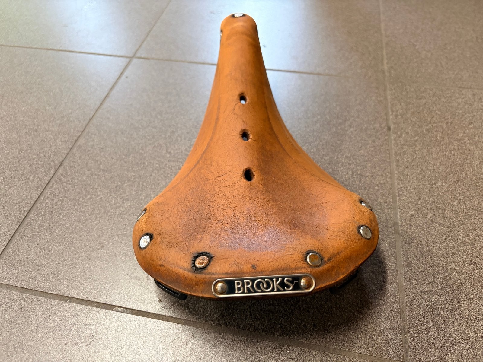 Brooks Leren Fietszadel - Klassiek en Comfortabel, Fietsen en Brommers, Gebruikt, Leer, Ophalen of Verzenden, Zadel