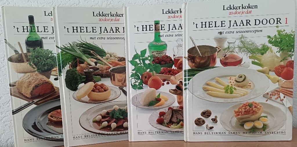 Seizoenskoken van Hans Belterman - 4 delen | 055, Boeken, Kookboeken, Gelezen, Hans Belterman, Overige gebieden, Tapas, Hapjes en Dim Sum