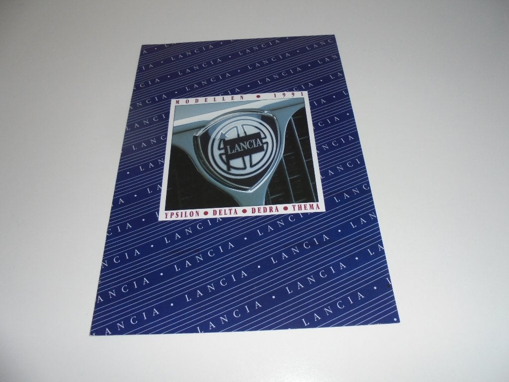 brochure Lancia modellenprogramma  1991, Ophalen of Verzenden, Zo goed als nieuw, Overige merken