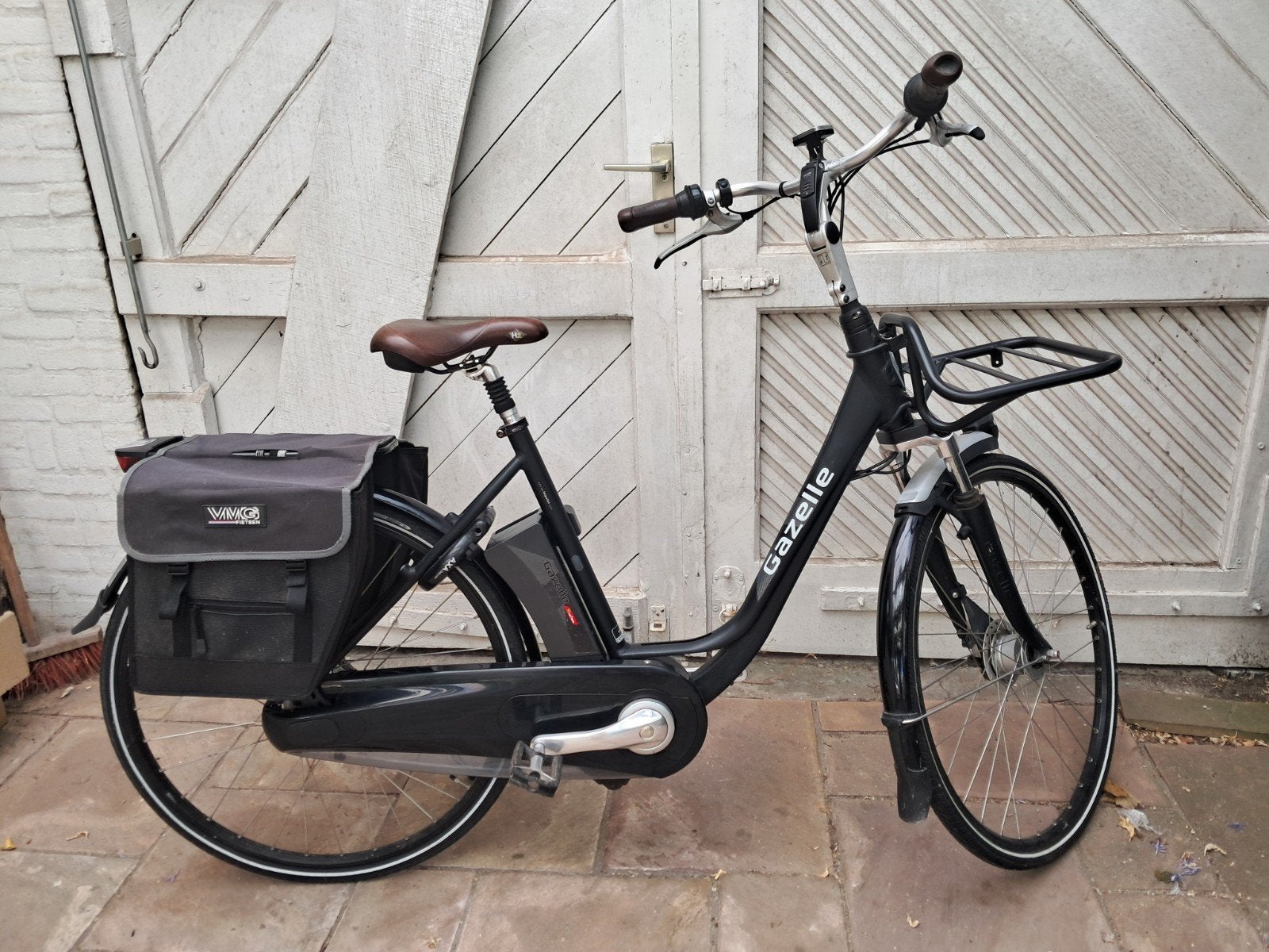Gazelle elektrische fiets met mand en fietstassen, Gebruikt, Ophalen of Verzenden, 51 tot 55 cm, Gazelle