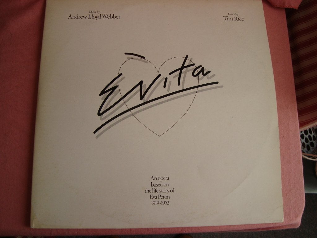 Evita dubbel lp met tekstboek, Ophalen of Verzenden, Zo goed als nieuw, 12 inch