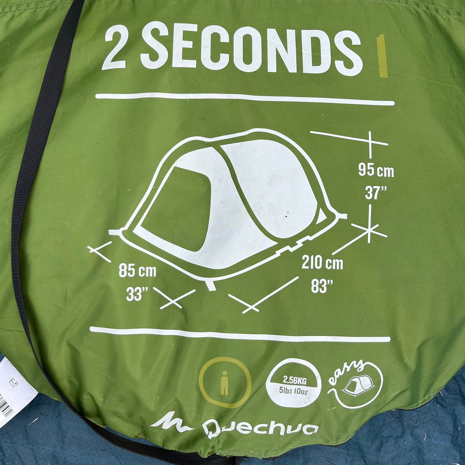 Quecha pop-up tent 1 persoons Decathlon, Caravans en Kamperen, Tenten, Ophalen, Zo goed als nieuw, Tot en met 2