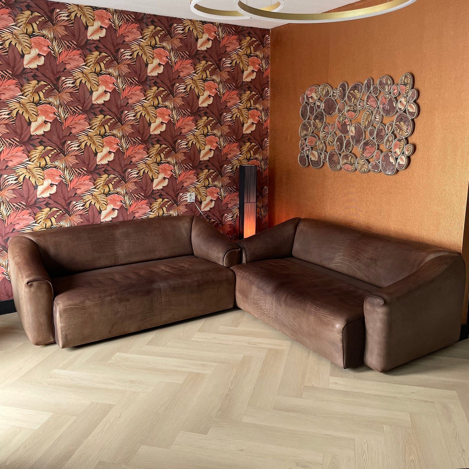De Sede DS-47 3-zits | Desede banken | Jaren 70 | 2 stuks, Huis en Inrichting, Banken | Bankstellen, Gebruikt, 150 tot 200 cm