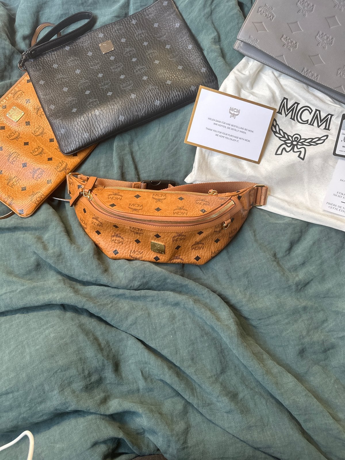 MCM Visetos heuptasje - Cognac, Verzenden, Nieuw, Bruin, Overige typen