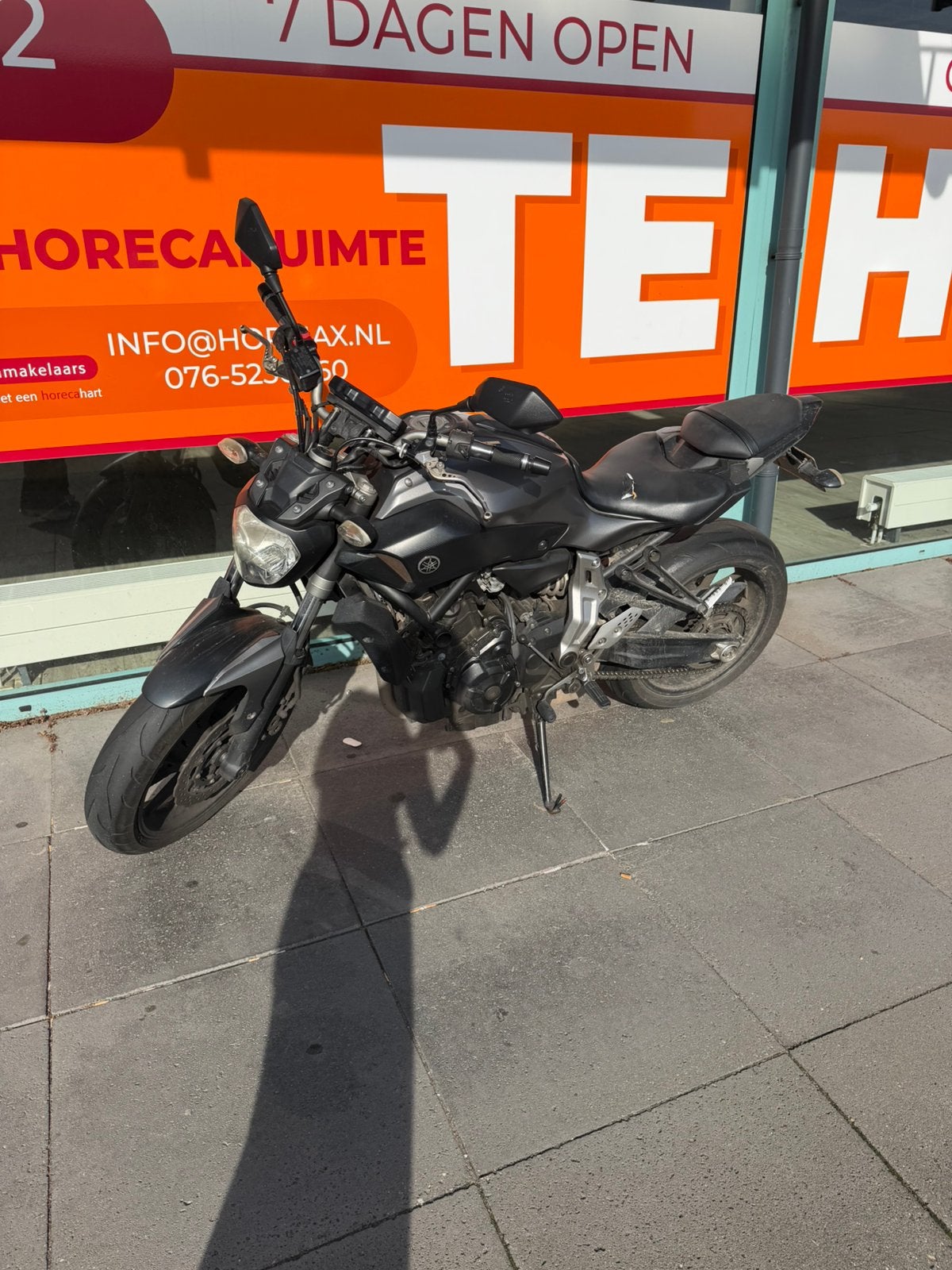 Yamaha MT07 2016, Ophalen