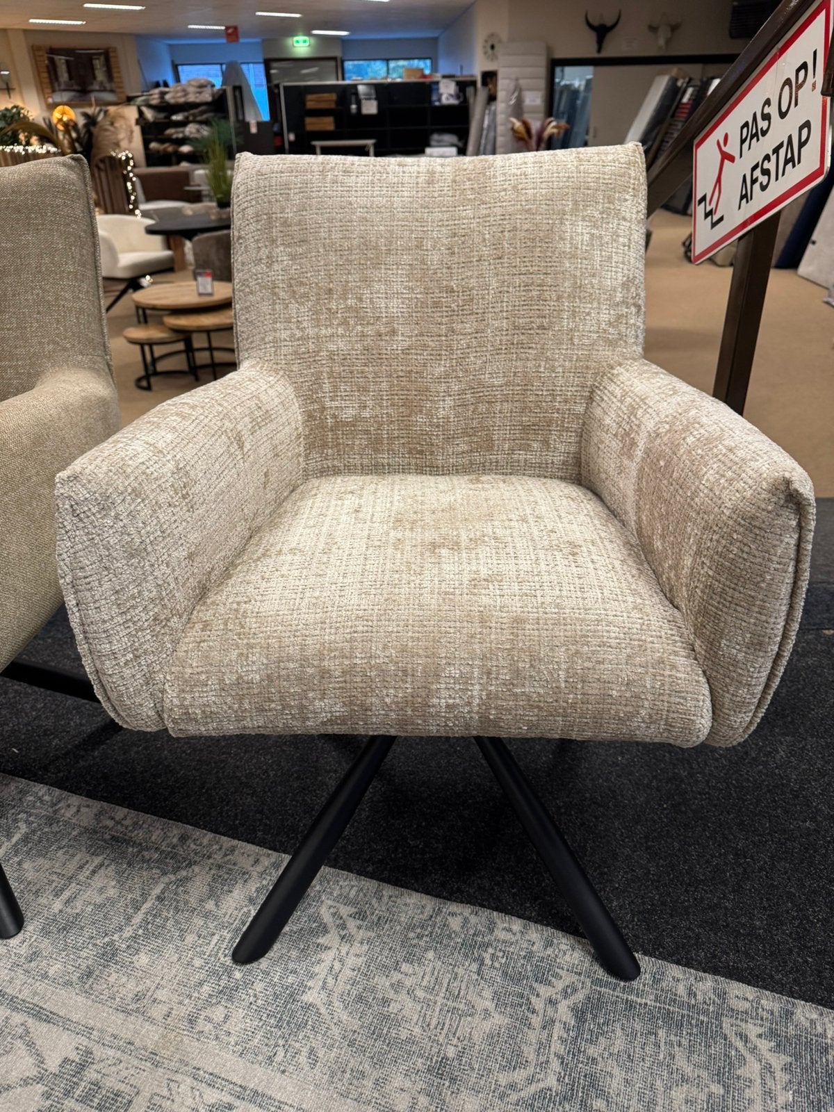Eetkamerstoel Bali in 3 kleuren 360 Direct/leverbaar E-7427, Huis en Inrichting, Ophalen, Overige kleuren, #Retro#Draaibaar#Modern#Luxueus