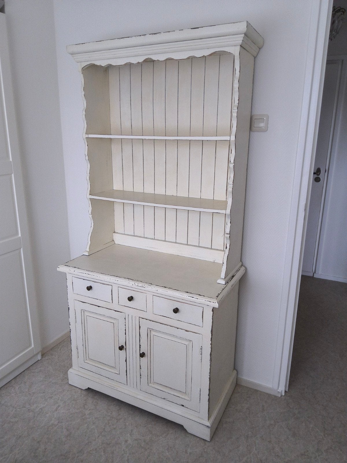 Landelijke, Brocante buffetkast/ wandkast., Ophalen, Zo goed als nieuw, 25 tot 50 cm, 200 cm of meer