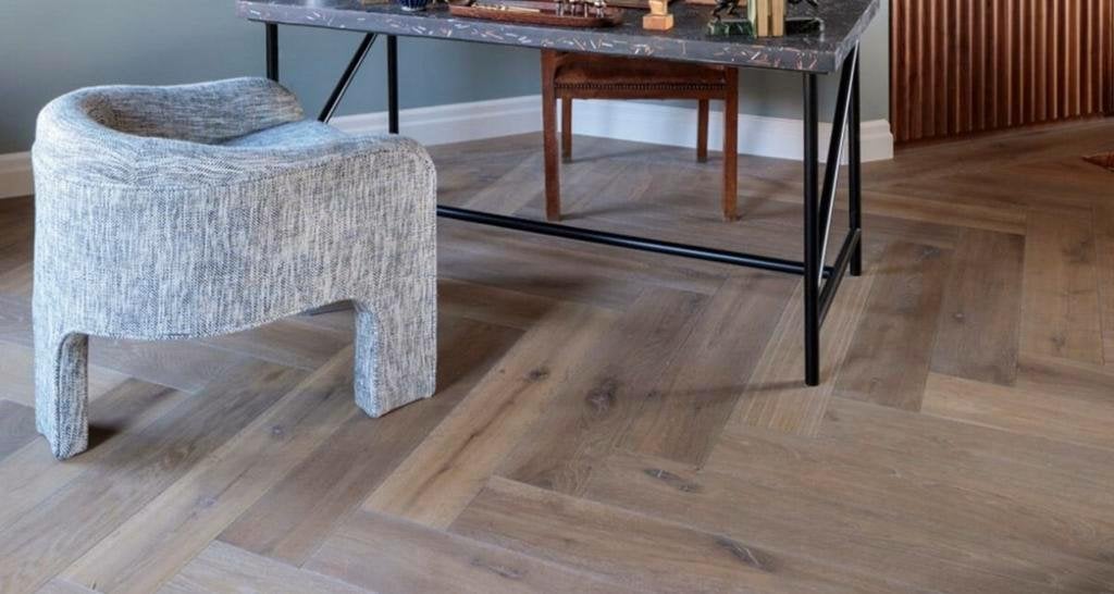 AANBIEDING DEZE WEEK! EIKEN VISGRAAT PARKET, Ophalen of Verzenden, Nieuw, Parket