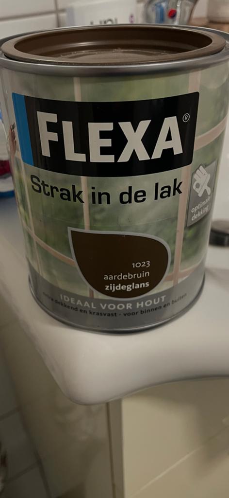 Flexa strak in de lak bruin.    ongeopend, Ophalen of Verzenden, Nieuw, Wit, Lak
