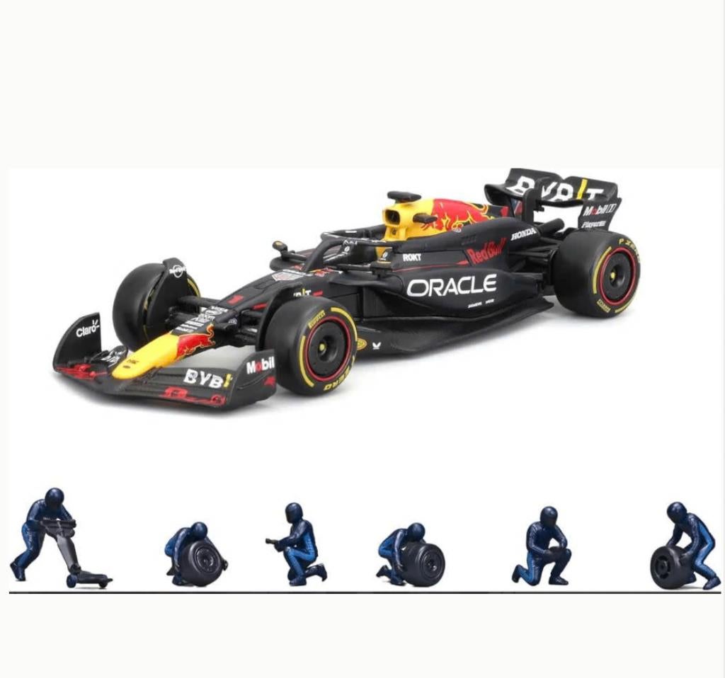 Red Bull RB20 Verstappen Pit Stop 1/43 F1 24 BURAGO 18-38453, Verzenden, Nieuw, Auto, Overige merken