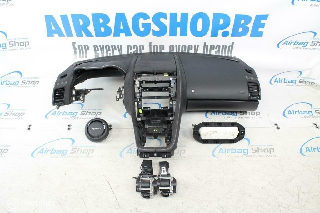 Airbag set Dashboard zwart wit zwart stiksel Jaguar F-Type, Gebruikt, Ophalen of Verzenden