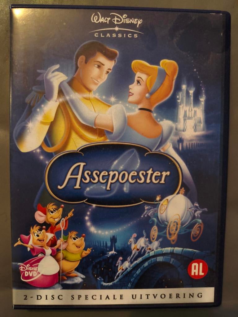 Disney Assepoester 2-disc speciale uitvoering DVD, Ophalen of Verzenden, Zo goed als nieuw