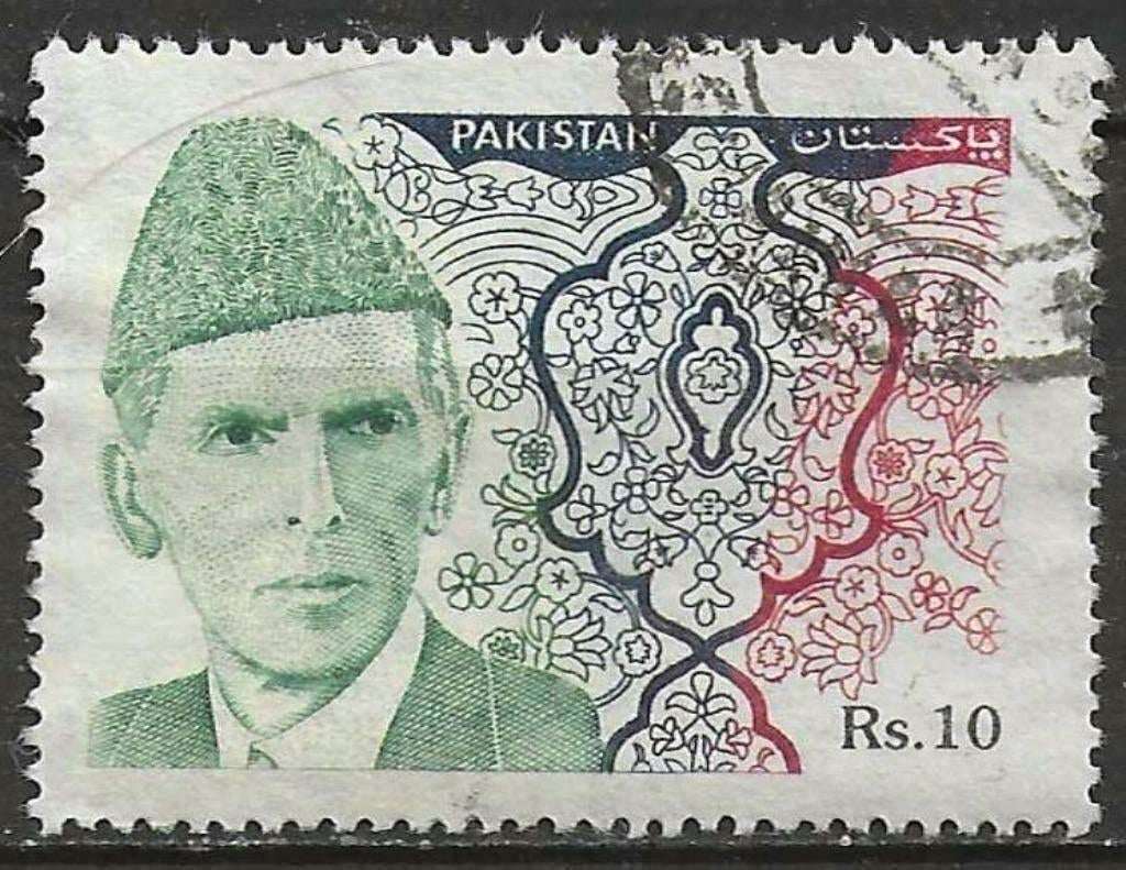 Pakistan 1989 - Yvert 857 - Mohammed Ali Jinnah (ST), Verzenden, Gestempeld, Zuid-Azië