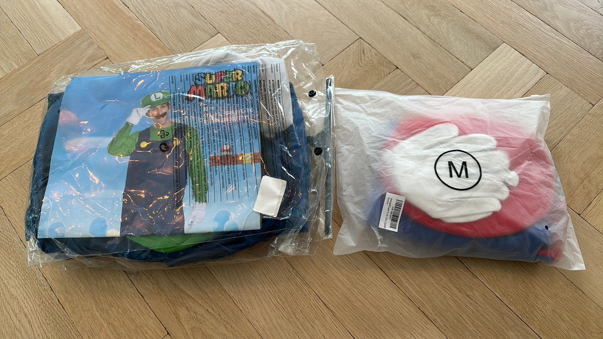 Mario en Luigi pakken - Carnavalskleding, Ophalen, Carnaval, Maat 48/50 (M), Nieuw