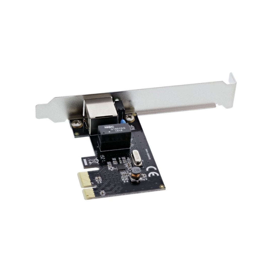 Gigabit Ethernet PCIe Netwerkkaart (1 Gbps) – InLine 51125L, Ophalen of Verzenden, Zo goed als nieuw, Intern, InLine