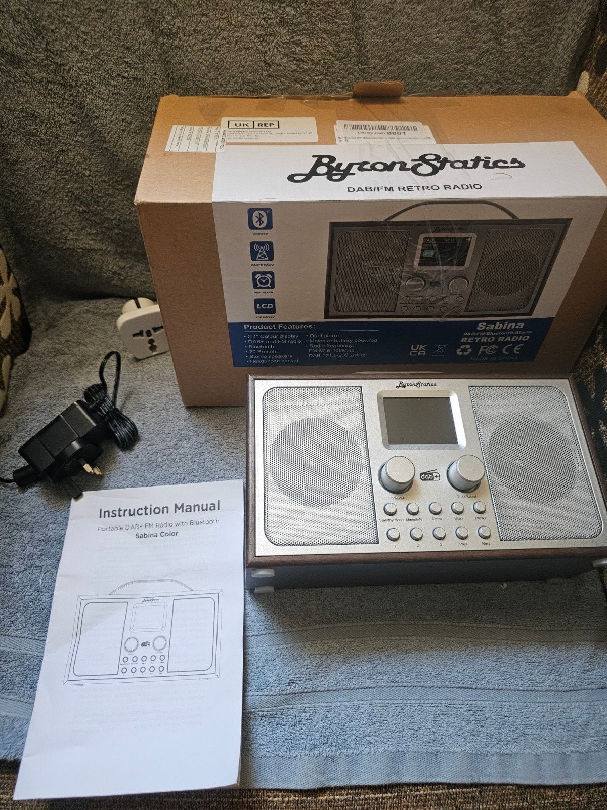 Nieuwe ByronStatics Sabina retro radio DAB+ FM Bluetooth, Ophalen of Verzenden