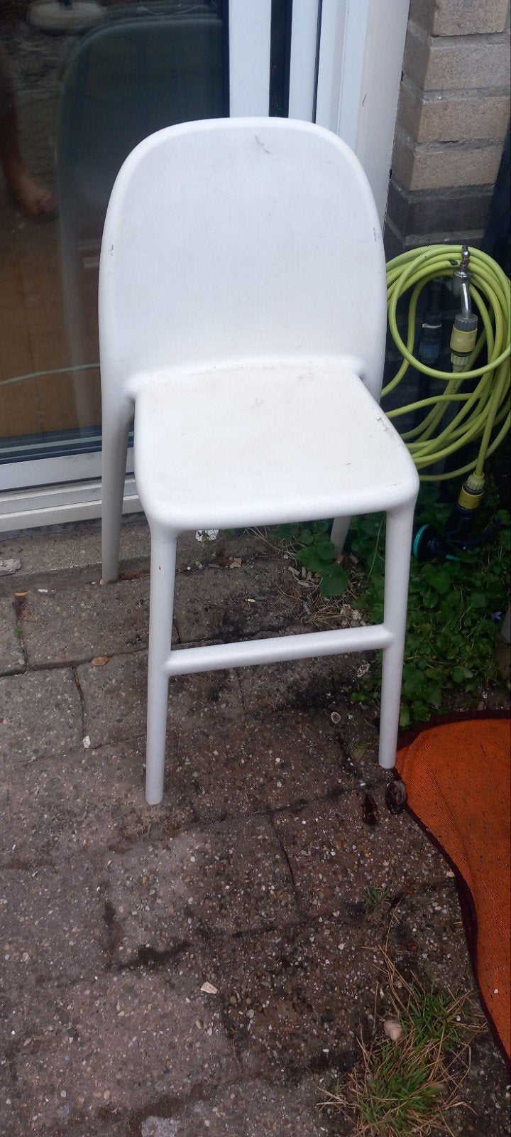 IKEA Urban Hoge Kinderstoel Wit Plastic, Ophalen, Gebruikt, Overige typen