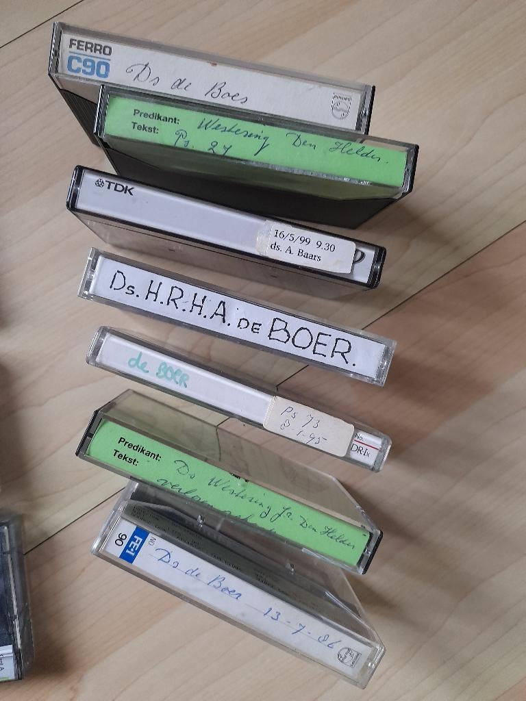 20 PREKENBANDJES / CASSETTEBANDJES PREKEN CGK PREDIKANTEN, Ophalen of Verzenden, Gebruikt, Overige genres, 2 t/m 25 bandjes