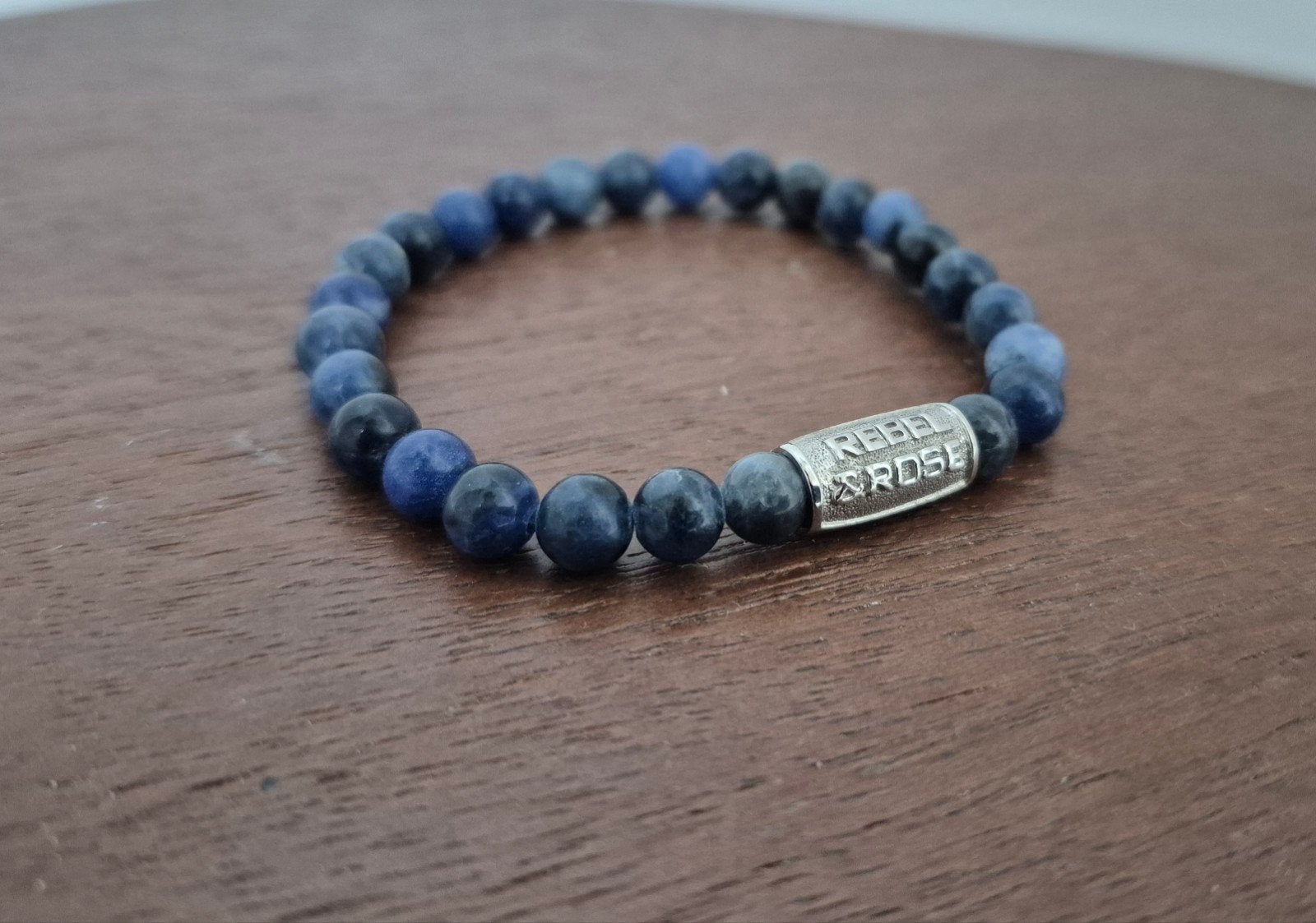 Blauwe Rebel en Rose armband dames vrouwen mannen, Sieraden, Tassen en Uiterlijk, Ophalen of Verzenden, Zo goed als nieuw, Blauw