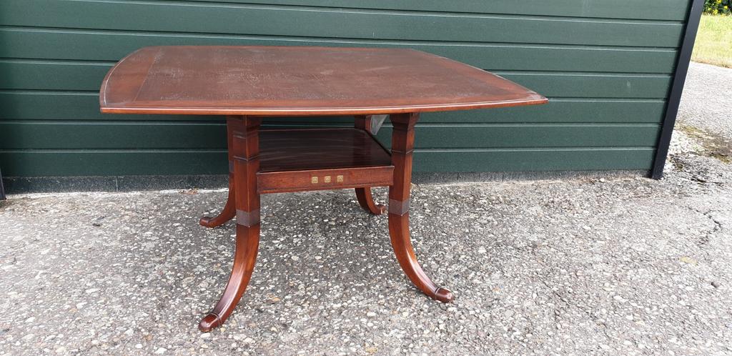 Kersenhout Jugendstil eetkamer tafel, Ophalen