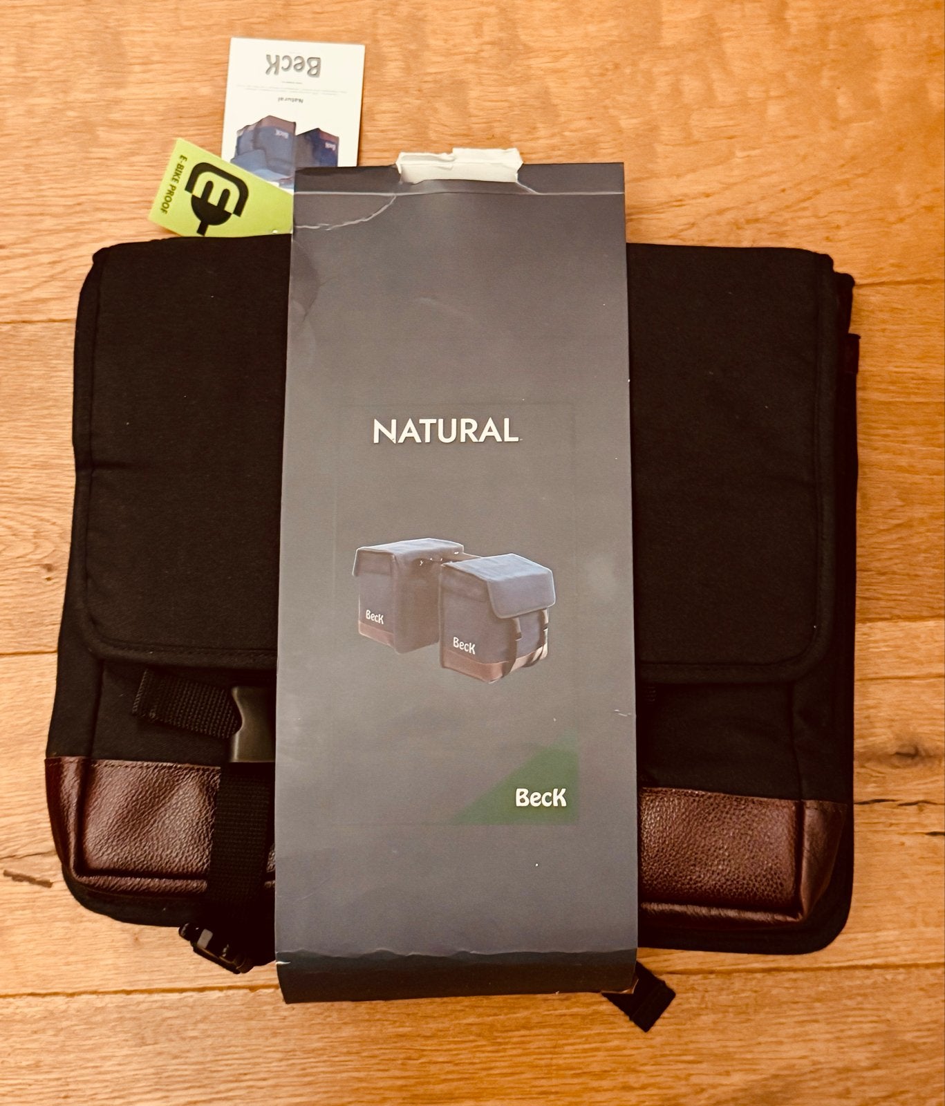 Beck Natural Dubbele Fietstas Zwart - Nieuw, Ophalen of Verzenden, Nieuw