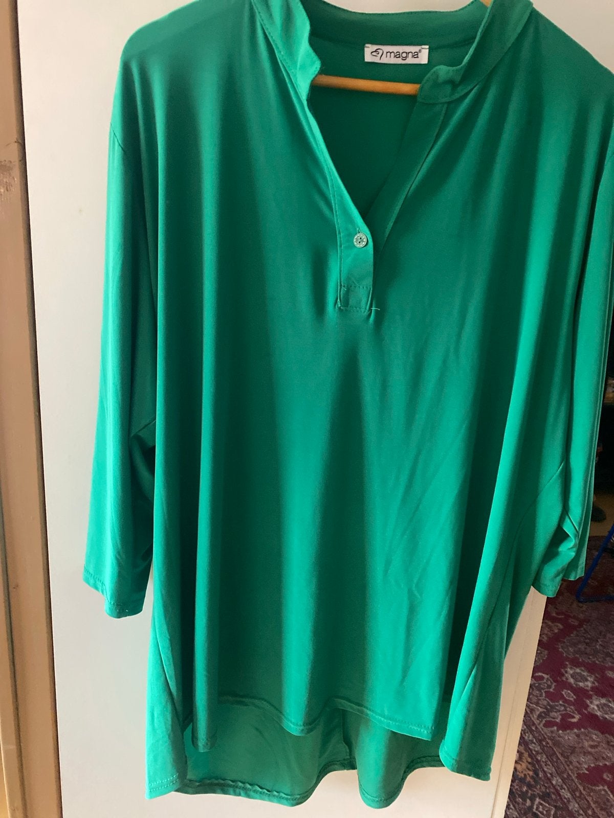 Magna Groene Tuniek/Blouse Maat 48/50, Ophalen of Verzenden, Zo goed als nieuw, Maat 46/48 (XL) of groter, Groen
