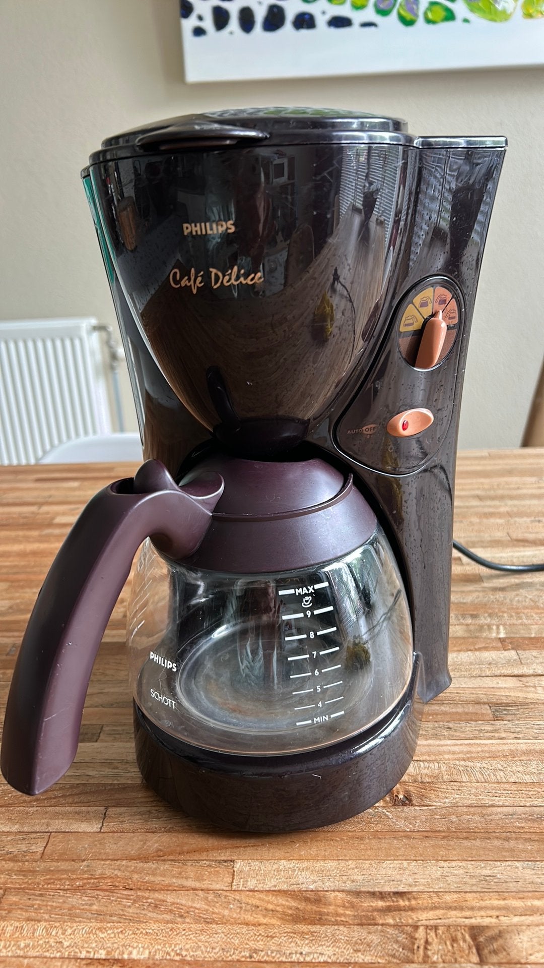 Philips Café Délice Koffiezetapparaat - Gebruikt, Witgoed en Apparatuur, Koffiezetapparaten, Afneembaar waterreservoir, Gebruikt