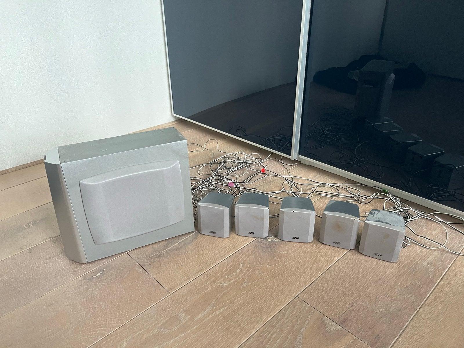 JVC 5.1 Home Cinema Systeem met Subwoofer, Ophalen, Gebruikt, JVC, 70 watt of meer