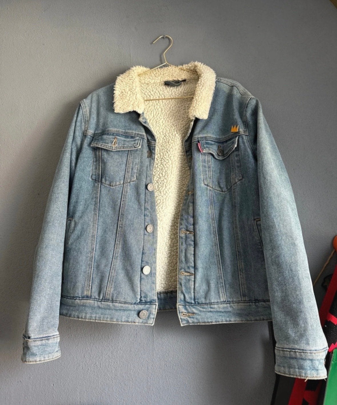 Riverdale spijkerjas met teddy voering, Verzenden, Zo goed als nieuw, Maat 52/54 (L), Blauw