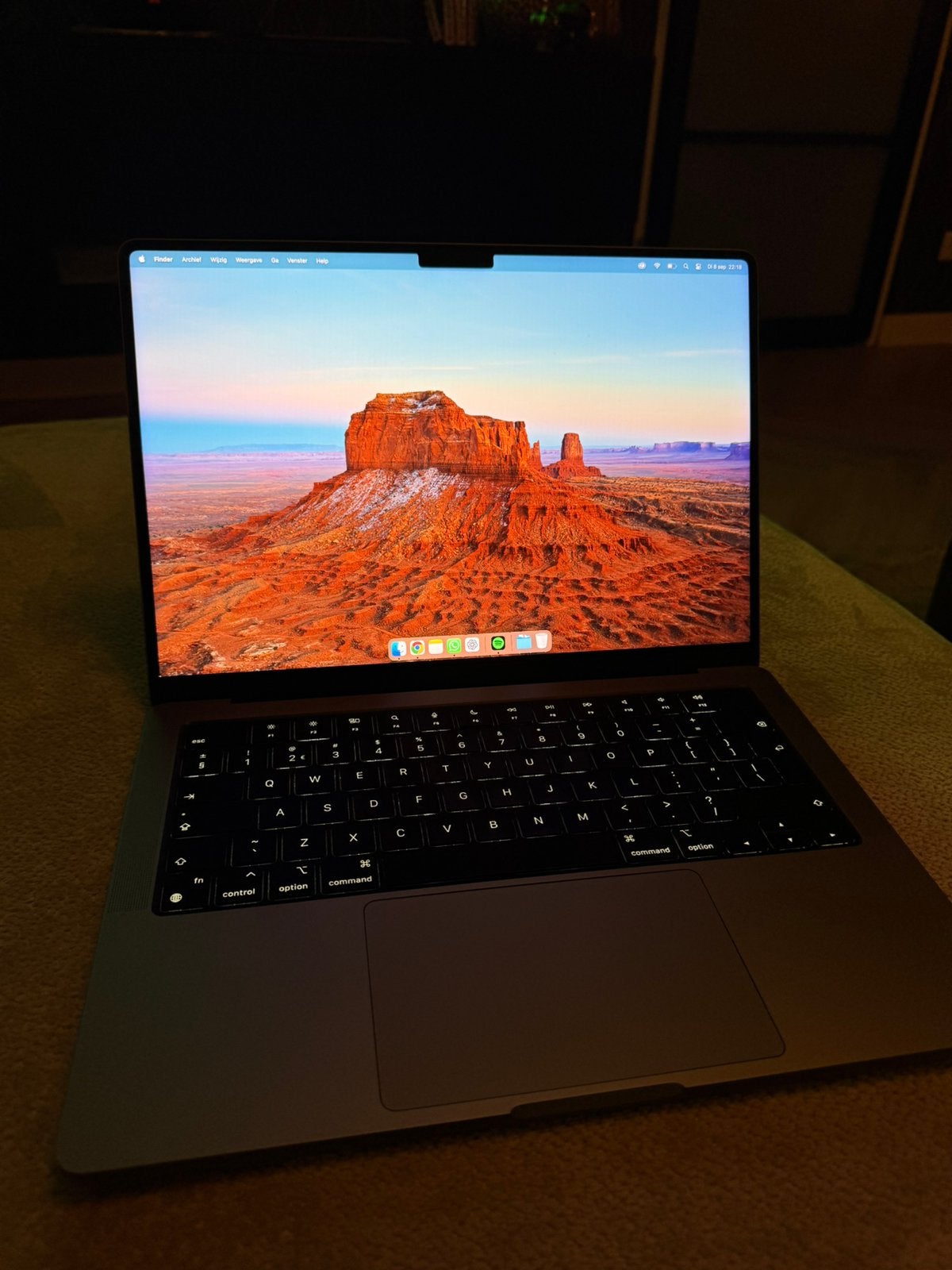 Apple MacBook Pro 14" (2021) M1 Pro 16GB/512GB, Computers en Software, Apple Macbooks, Qwerty, Overige groottes, 512 GB, Zo goed als nieuw