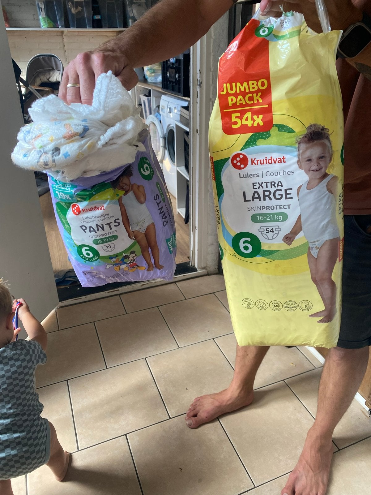 Kruidvat Luiers en Luierbroekjes Maat 6 (Extra Large), Ophalen, Zo goed als nieuw, Jongen of Meisje