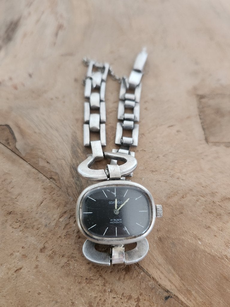 Zilveren Cordella horloge - 835, Overige merken, Gebruikt, Polshorloge, Overige materialen