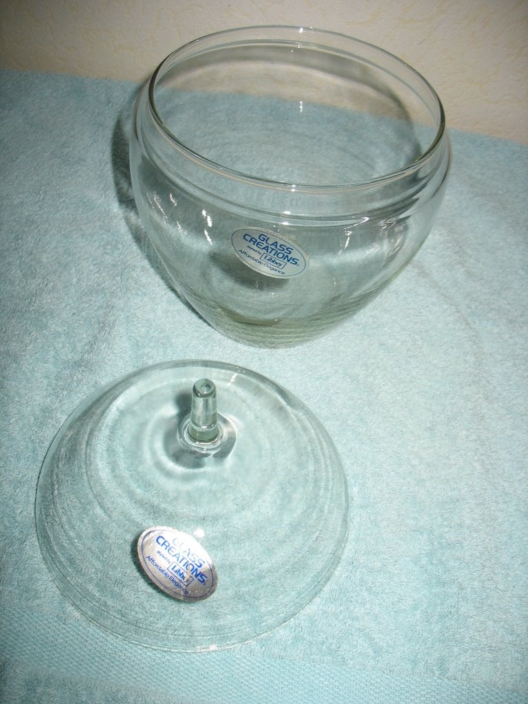 bowlpot met deksel, Huis en Inrichting, Nieuw, Ophalen of Verzenden, Overige stijlen, Glas