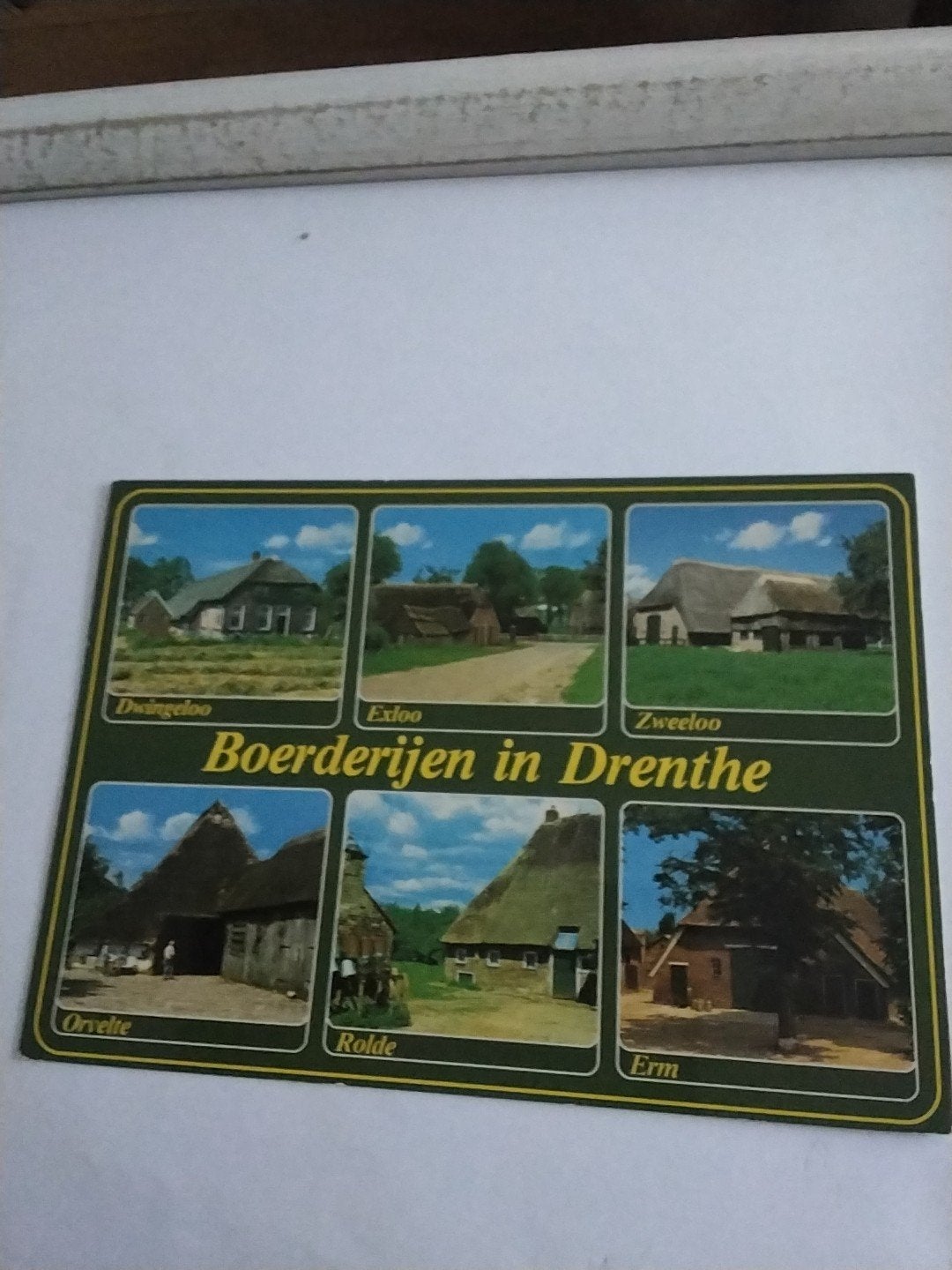 Ansichtkaart Boerderijen in Drenthe - Gelopen, Ophalen of Verzenden, 1960 tot 1980, Gelopen, Drenthe