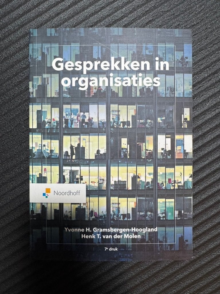 Gesprekken in organisaties - Gramsbergen-Hoogland, 7e druk, Boeken, Studieboeken en Cursussen, Ophalen of Verzenden, Alpha, Zo goed als nieuw