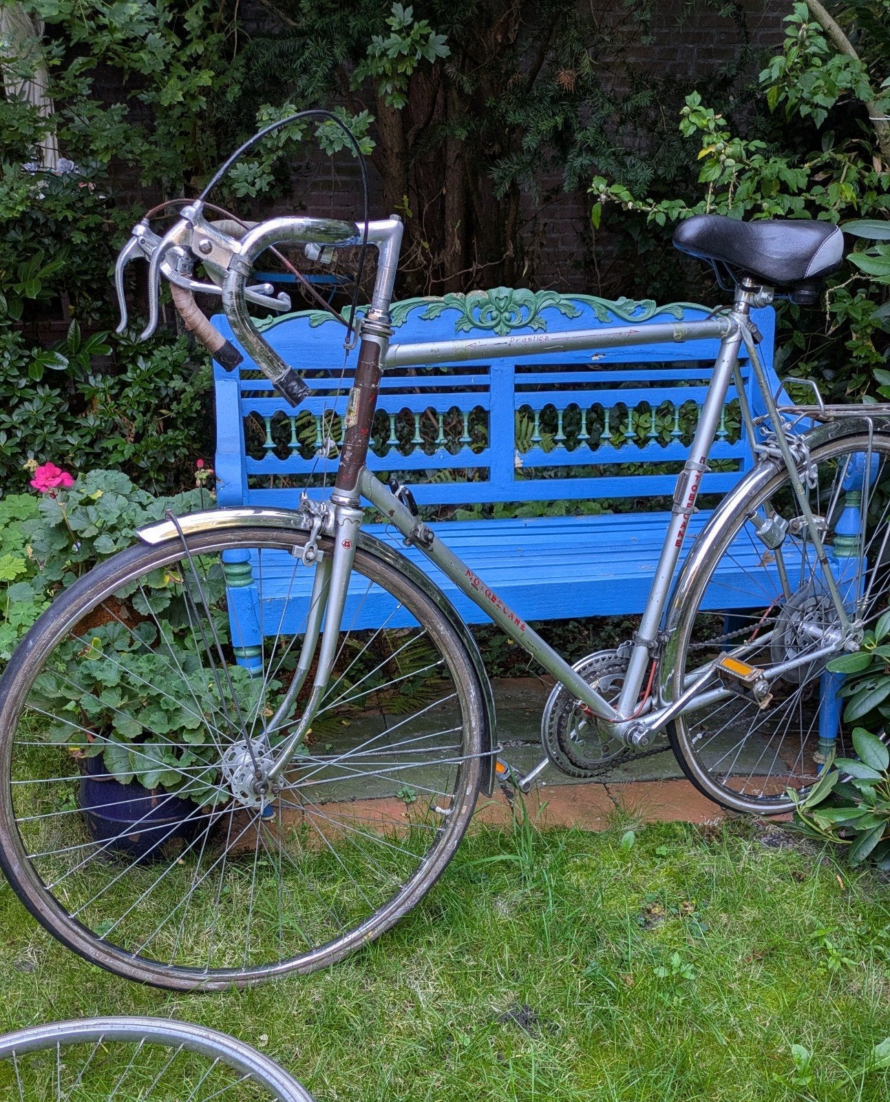 Vintage Motobecane racefiets, 28 inch, Gebruikt, 10 tot 15 versnellingen, Velgrem