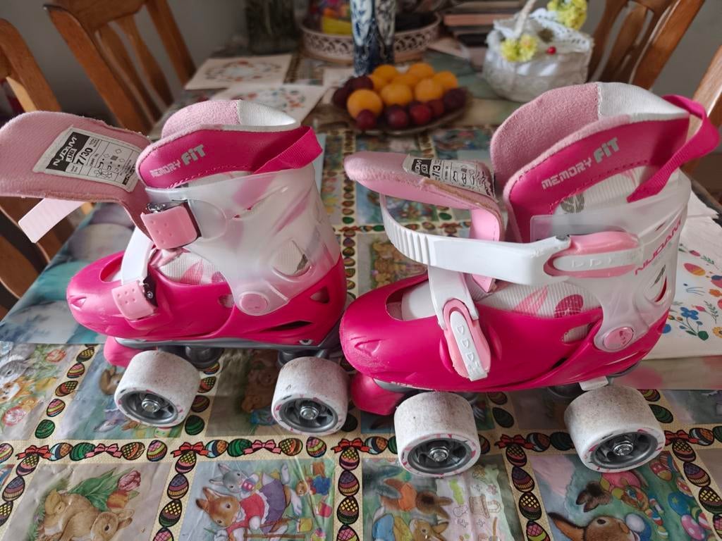 Roze Nijdam rolschaatsen, verstelbaar, maat 27-30, Kinderen en Baby's, Speelgoed | Buiten | Rolschaatsen, Ophalen, Verstelbaar