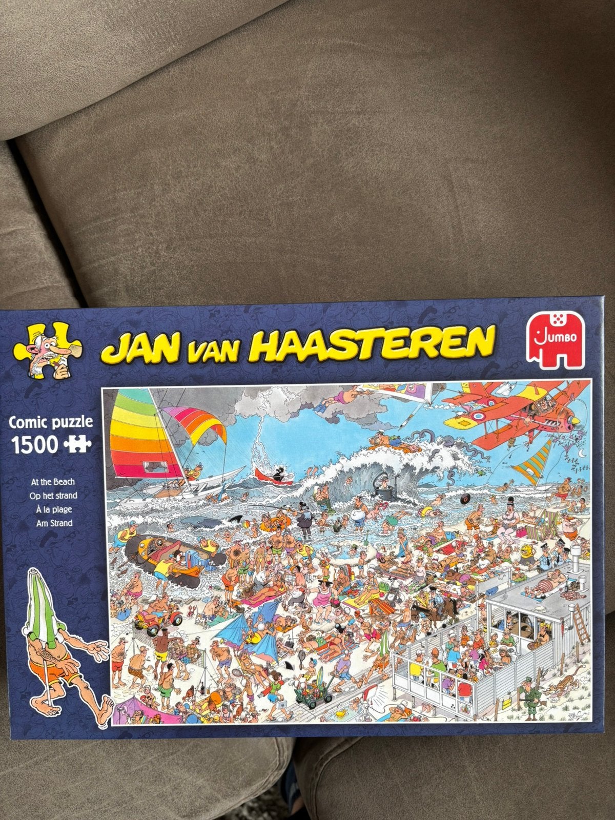 Te koop: jan van haasteren, op het strand, 1500 stukjes, Hobby en Vrije tijd, Ophalen, 500 t/m 1500 stukjes, Nieuw
