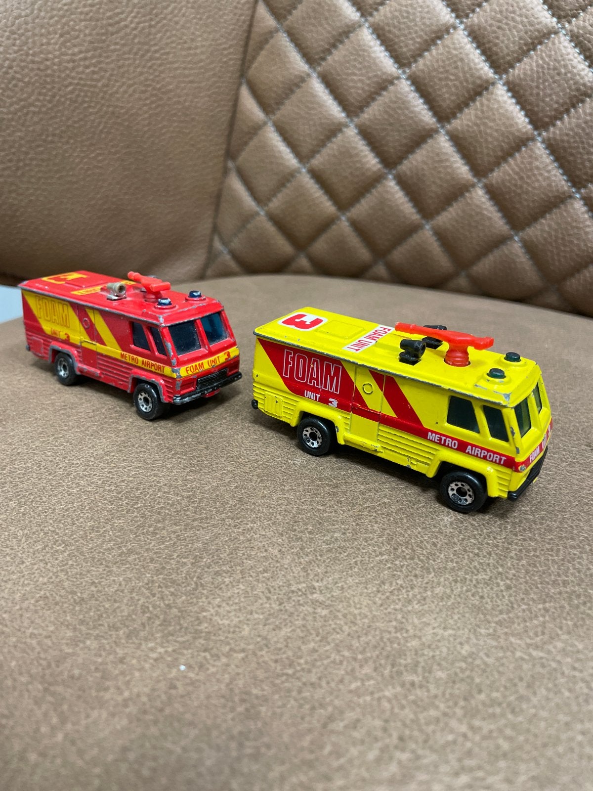 Matchbox Command Vehicle Foam Unit 3 - Rood & Geel (1980), Gebruikt, -, Ophalen of Verzenden, @