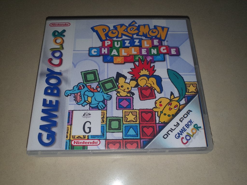 Pokemon Puzzle Challenge Game Boy Color GBC Game Case, Spelcomputers en Games, Puzzel en Educatief, Verzenden, 1 speler, Zo goed als nieuw