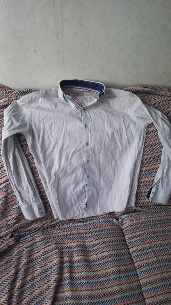 Overhemd lichtblauw 2XL, Kleding | Heren, Overhemden, Blauw, Ophalen of Verzenden, Overige halswijdtes, Gedragen