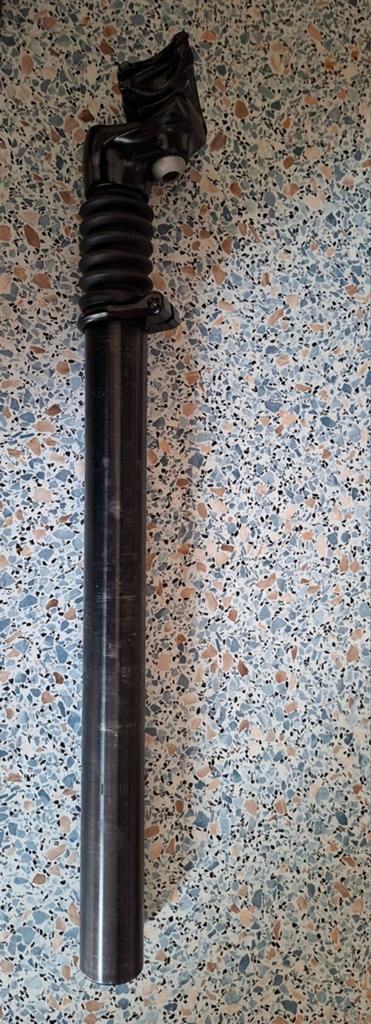 Zadelpen met vering - 27.2mm diameter, Ophalen of Verzenden, Gebruikt