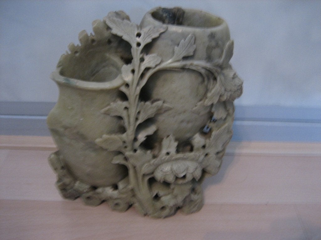 waardevol handgemaakt speksteen beeld 23/20 cm, Ophalen of Verzenden