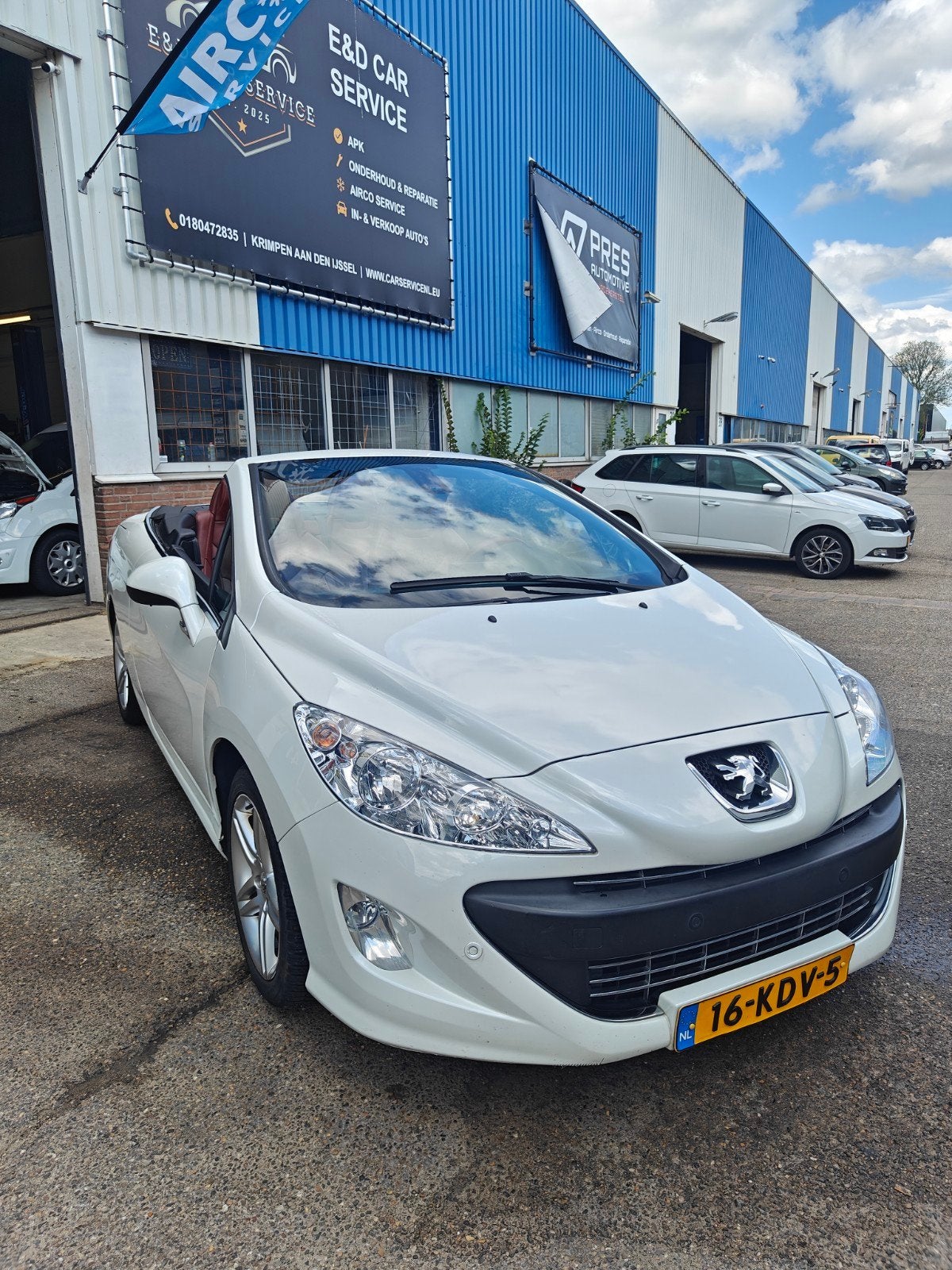 Peugeot 308 1.6 THP CC 2009 Wit, Auto's, 1487 kg, 4 cilinders, Cabriolet, 4 stoelen