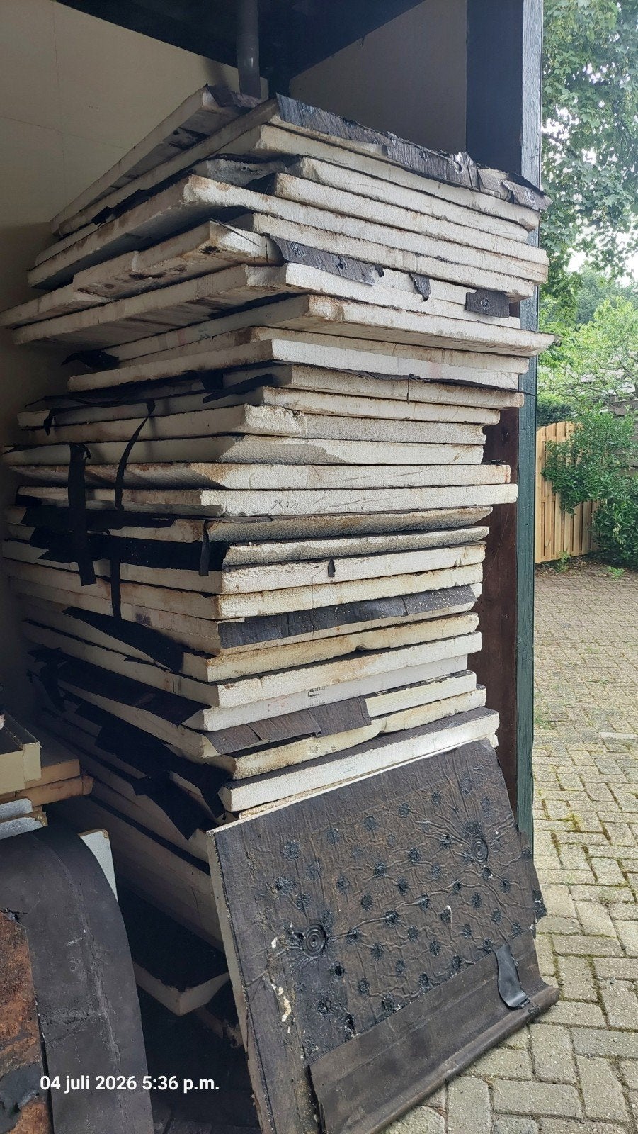 Gratis af te halen: EPS isolatieplaten 5 en 6 cm dik, Ophalen, Gebruikt, Piepschuim (Tempex), 4 tot 8 cm